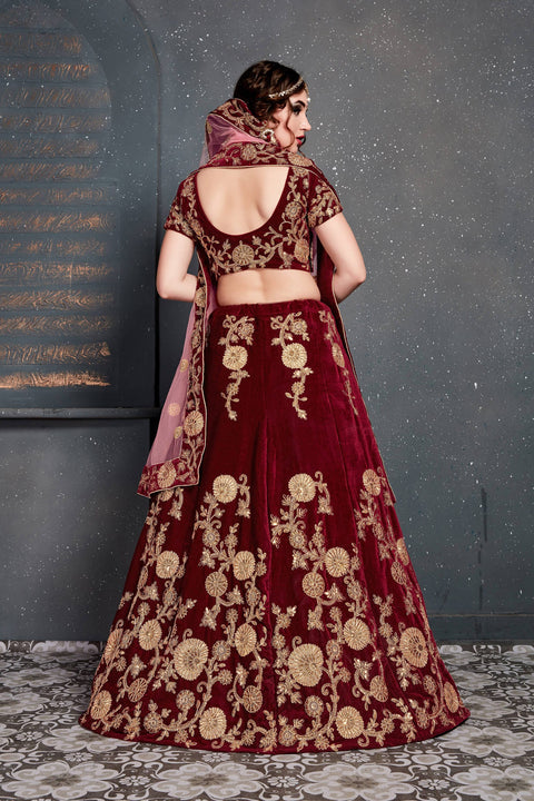 Radiant Red lehenga choli dupatta For Women And Girls in USA