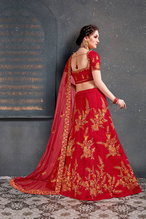 Graceful Red Charming lehenga choli dupatta For Women And Girls in USA