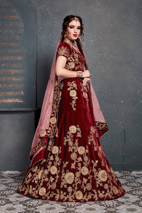 Radiant Red lehenga choli dupatta For Women And Girls in USA