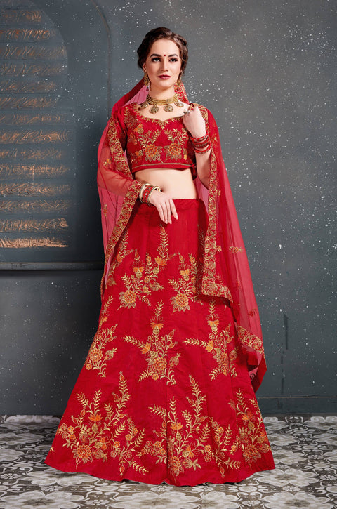 Graceful Red Charming lehenga choli dupatta For Women And Girls in USA