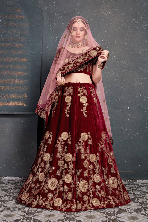 Radiant Red lehenga choli dupatta For Women And Girls in USA