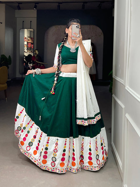 Real mirror work lehenga choli for women - ReadyToWearshop