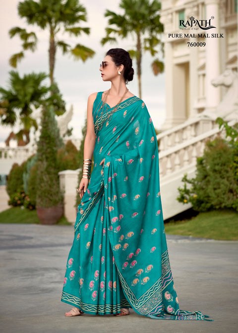 Teal Blue Party Wear saree with blouse in USA, Perfect for Indian Daily Wear sequins saree For Woman