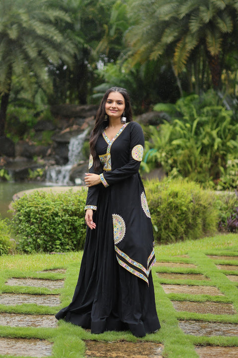 Black Celebrate the spirit of Navratri with our exclusive Set of Navratri dresses for women