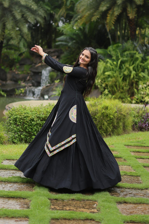 Black Celebrate the spirit of Navratri with our exclusive Set of Navratri dresses for women