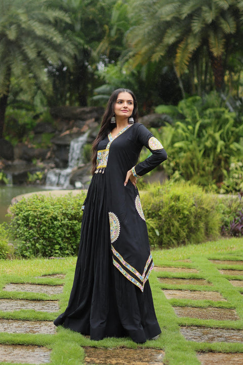 Black Celebrate the spirit of Navratri with our exclusive Set of Navratri dresses for women