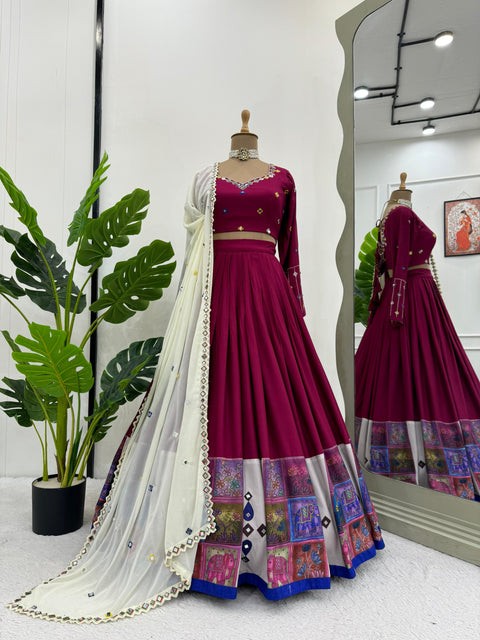 Mirror Lehenga choli