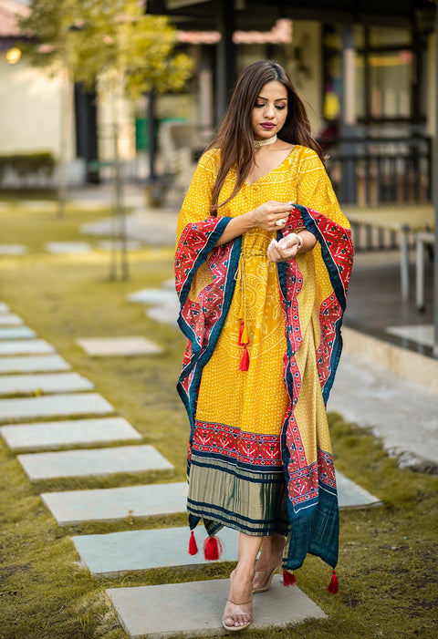 Yellow kaftan is perfect your style. It's your time to add this beauty to your wardrobe and rock the shaadi season