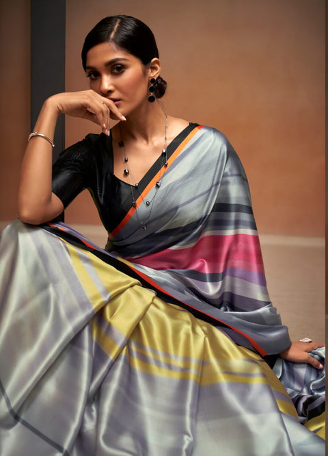 Grey Super Demanding Sattin collection,In USA Perfect for Indian wedding or party wear for women