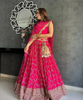 Subtle Georgette Pink  Embroidered Attractive Party Wear Silk Lehenga choli for women Indian Designer partywear Lehengacholi for women - ReadyToWearshop