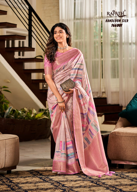 Pink Soft Silk saree with blouse in USA, Perfect for Indian Daily Wear sequins saree For Woman