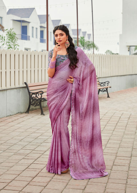 Pink Indian saree with blouse in ,USA Perfect for Indian wedding or party wear for women