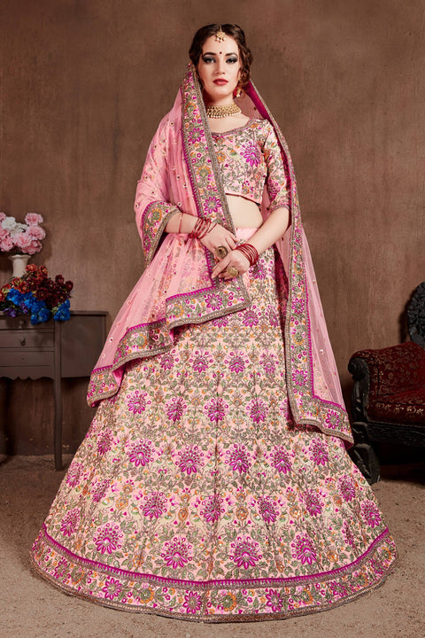 Pink Dynamic lehenga choli dupatta For Women And Girls in USA