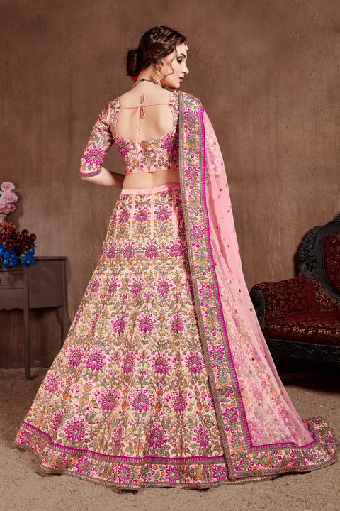 Pink Dynamic lehenga choli dupatta For Women And Girls in USA