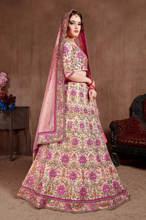 Pink Dynamic lehenga choli dupatta For Women And Girls in USA