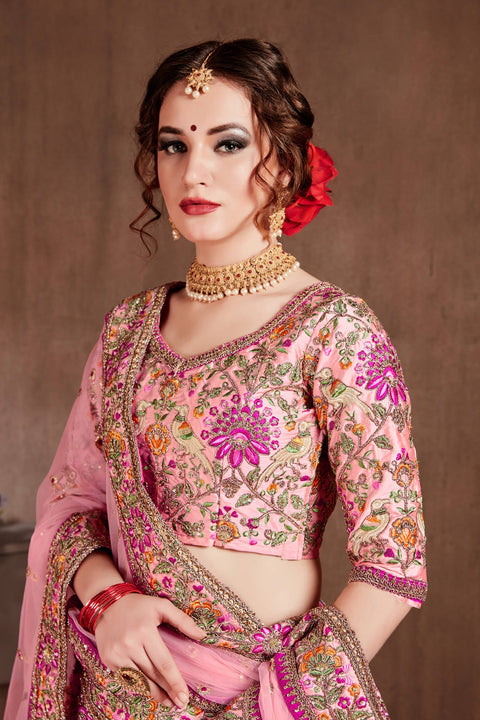 Pink Dynamic lehenga choli dupatta For Women And Girls in USA