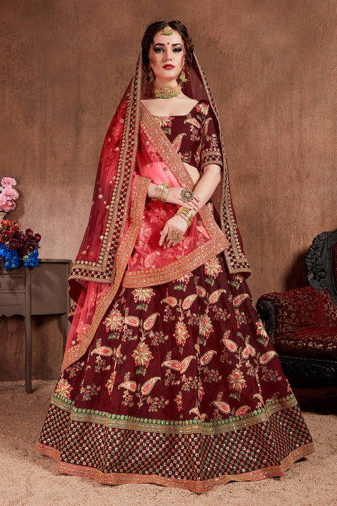 Cultural Red lehenga choli dupatta For Women And Girls in USA