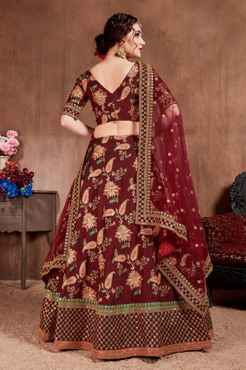 Cultural Red lehenga choli dupatta For Women And Girls in USA