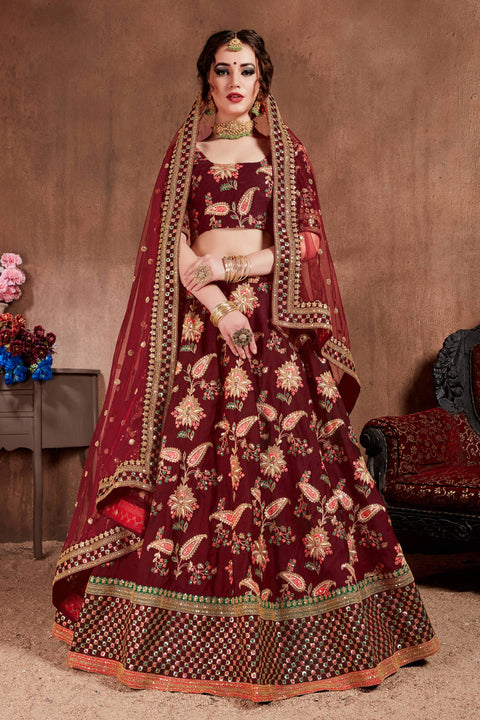 Cultural Red lehenga choli dupatta For Women And Girls in USA