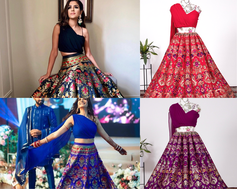 Readytowear Amazing banarasi silk lehenga choli for women readytowear in USA,FreeShipping Indian pure Silk with zari work Lehengacholi - ReadyToWearshop