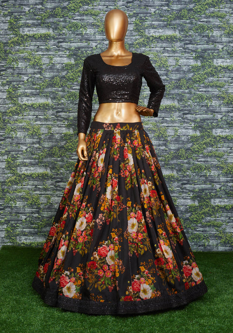 Lovely georgette Sabyasachi Floral Lehenga Choli For Wedding Wear For Women In USA