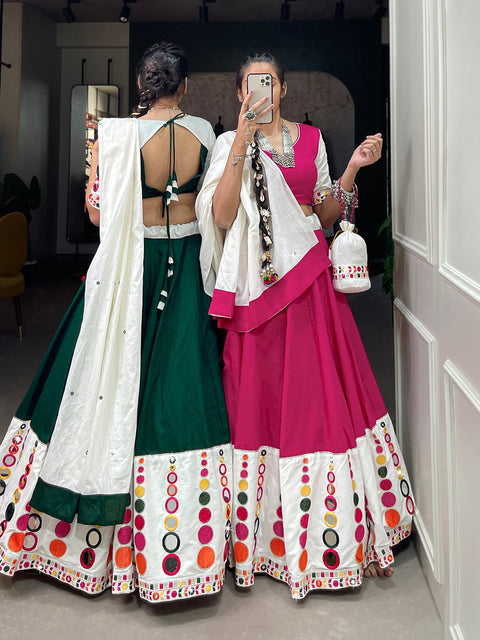 This original mirror work choli you must have at your function night where you need to look your best while doing garba For Women