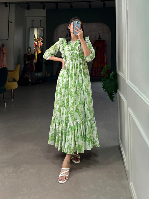 Mesmerizing Embrace the warmth of the season with our effortlessly elegant summer dress For Women ,Midi Dress Floral Print Dress