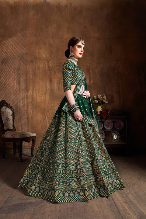 Delicate Green fancy lehenga Choli for women with Dupatta in USA