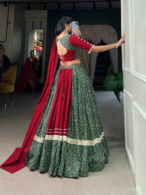 Stunning Entrance This Navratri with Our plain Cotton Chaniya Choli For Women