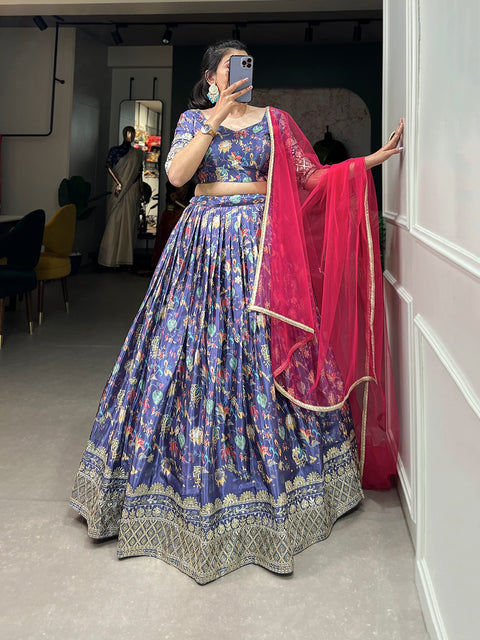 Presenting our Lavender lehenga choli latest collection of bridesmaids lehengas  Each masterpiece has been crafted with Embroidery Sequins Work adorned