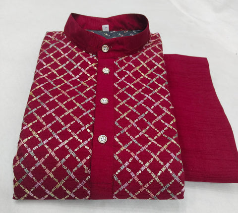 men's wedding embroidered kurta in USA free shipping - ReadyToWearshop