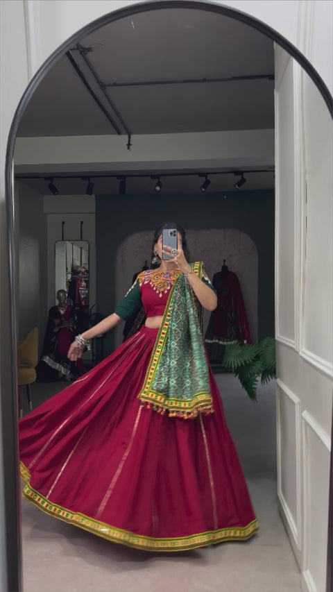 Festive Red lehenga Choli for women in USA