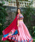 Lehenga choli for women, Tussar silk printed lehenga choli - ReadyToWearshop