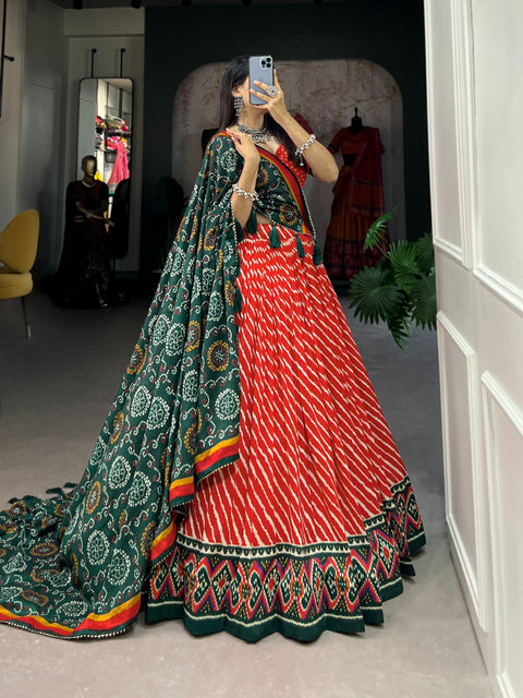 Trendy Red lehenga choli navratri