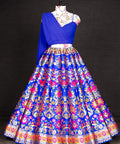 Amazing royal blue banarasi silk lehenga choli for women readytowear in USA,FreeShipping Lehenga choli With Dupatta lehenga choli for girls - ReadyToWearshop