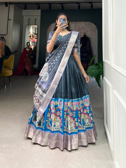 Silk Sequnce fancy lehenga Choli for women with Dupatta in USA