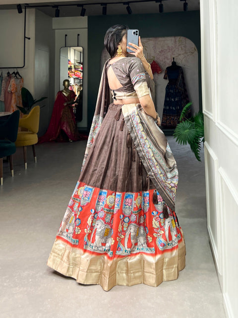 Silk Sequnce fancy lehenga Choli for women with Dupatta in USA