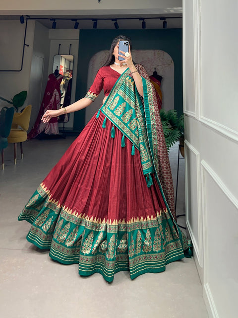 Elegant  Silk Sequnce fancy lehenga Choli for women with Dupatta in USA