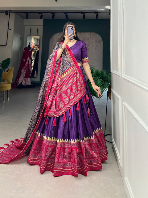 Elegant  Silk Sequnce fancy lehenga Choli for women with Dupatta in USA